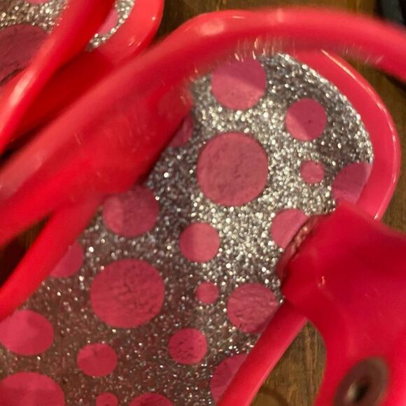 Faded Glory Sandals + Pink Polka Dot Sandal Bundle Toddler Size 3 - Picture 5 of 10